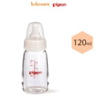 Pigeon (1080)-Bình Sữa Thủy Tinh Cổ Hẹp Pigeon 120ml (Từ 0 - 3 Tháng)